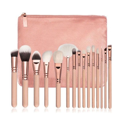 1-7-16 Best High Quality Private Label Soft Pink Vegan Eye Makeup Brush Set